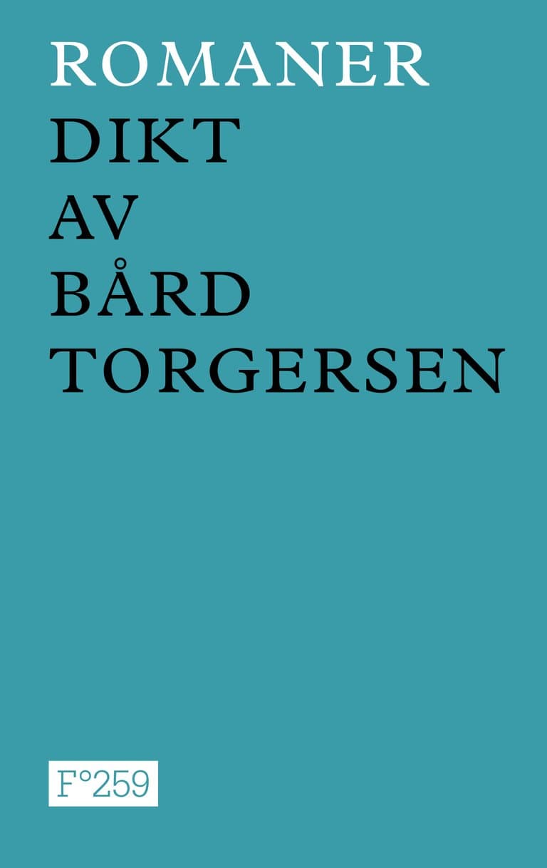 Omslag Romaner av Bård Torgersen (Innbundet)